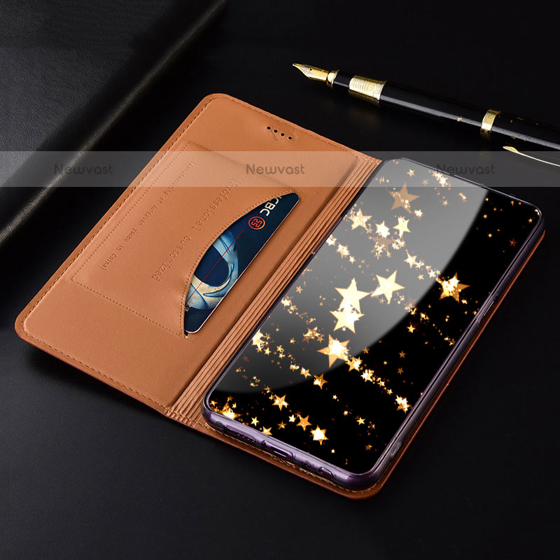 Leather Case Stands Flip Cover Holder H18P for Samsung Galaxy M40