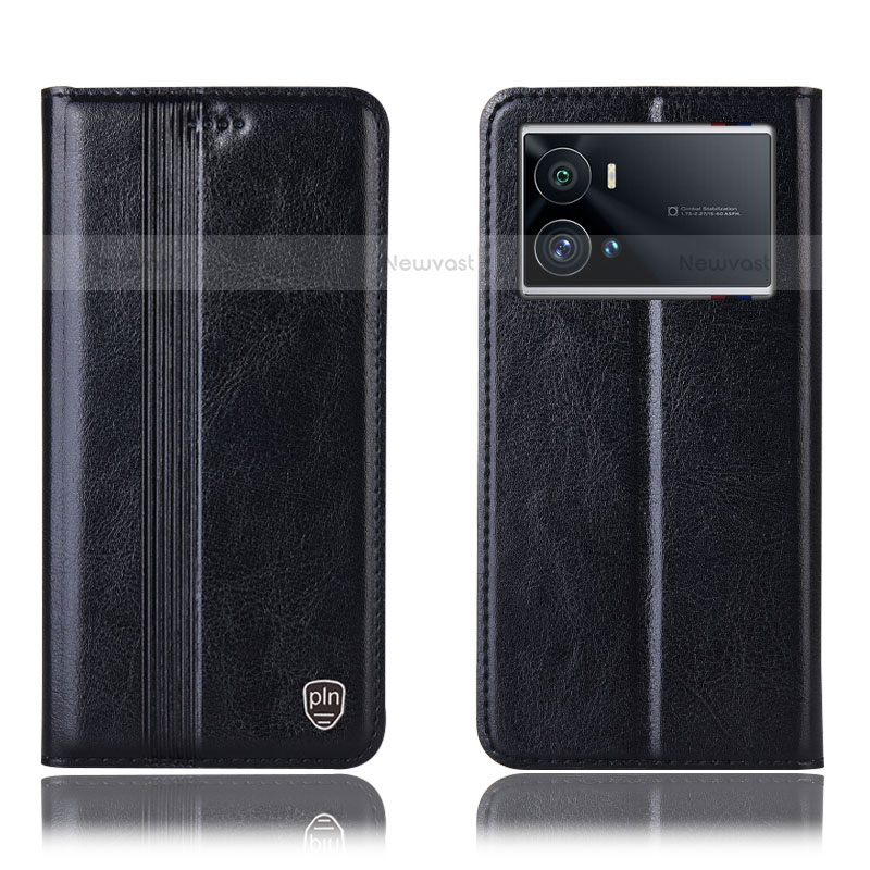 Leather Case Stands Flip Cover Holder H18P for Vivo iQOO 9 5G