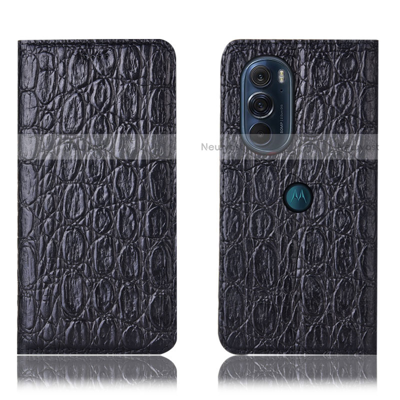 Leather Case Stands Flip Cover Holder H19P for Motorola Moto Edge X30 5G