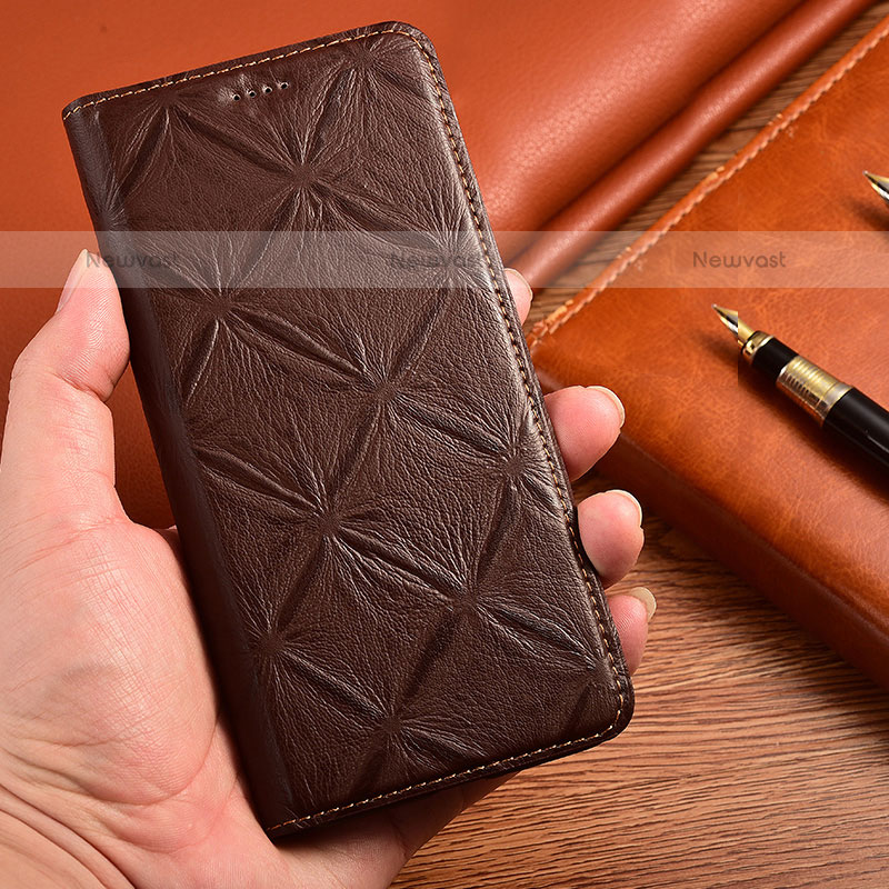 Leather Case Stands Flip Cover Holder H19P for OnePlus Nord N20 5G
