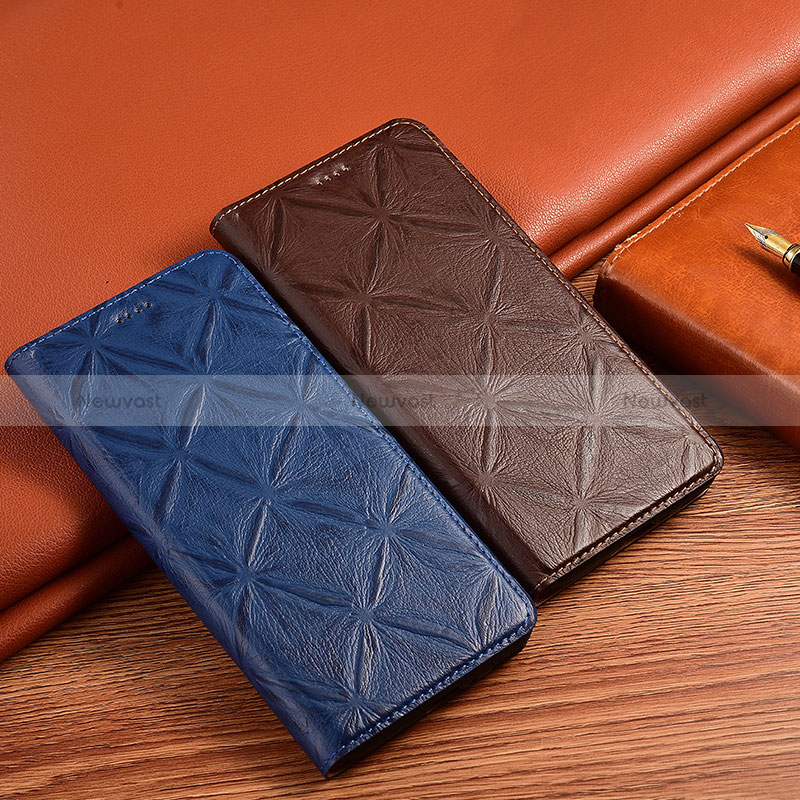 Leather Case Stands Flip Cover Holder H19P for Oppo Reno6 Z 5G