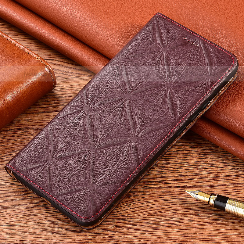 Leather Case Stands Flip Cover Holder H19P for Samsung Galaxy S21 Plus 5G