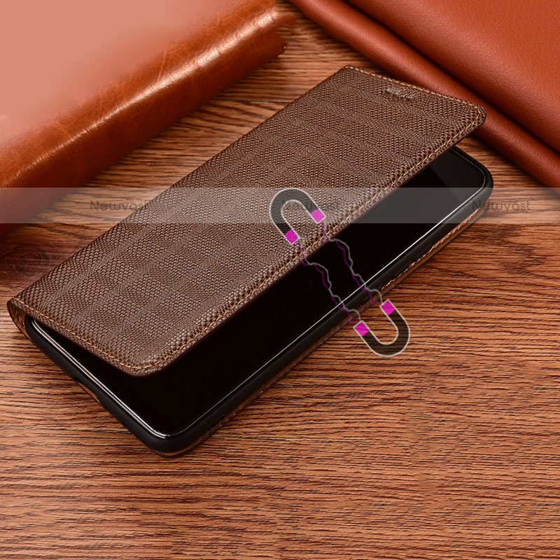 Leather Case Stands Flip Cover Holder H20P for Motorola Moto Edge Plus (2022) 5G