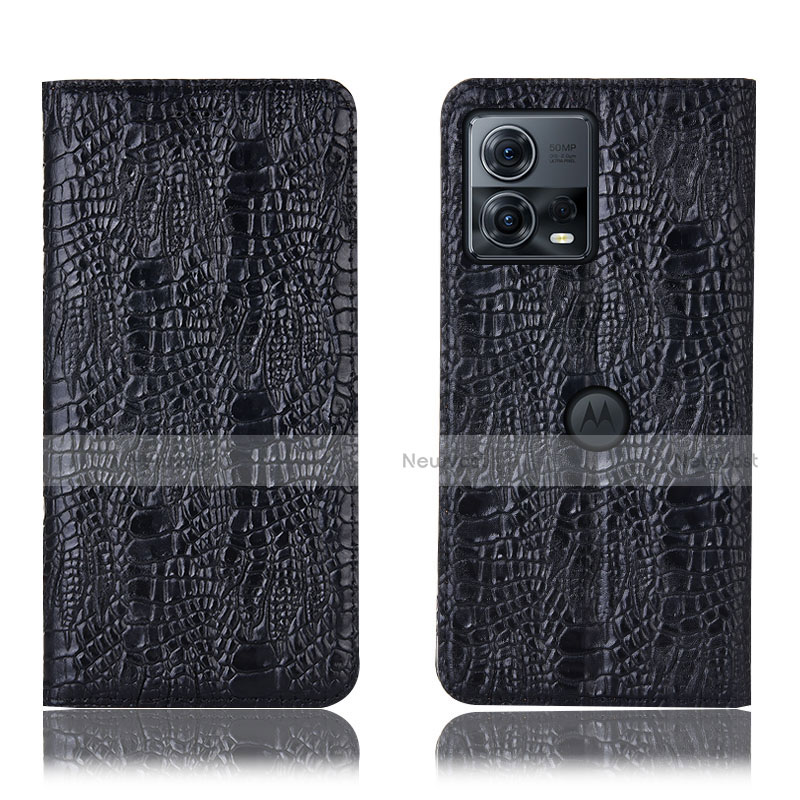 Leather Case Stands Flip Cover Holder H20P for Motorola Moto Edge S30 Pro 5G