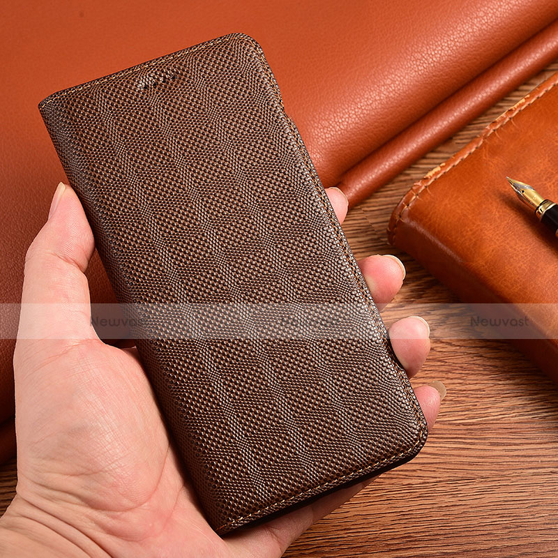 Leather Case Stands Flip Cover Holder H20P for Motorola Moto G32