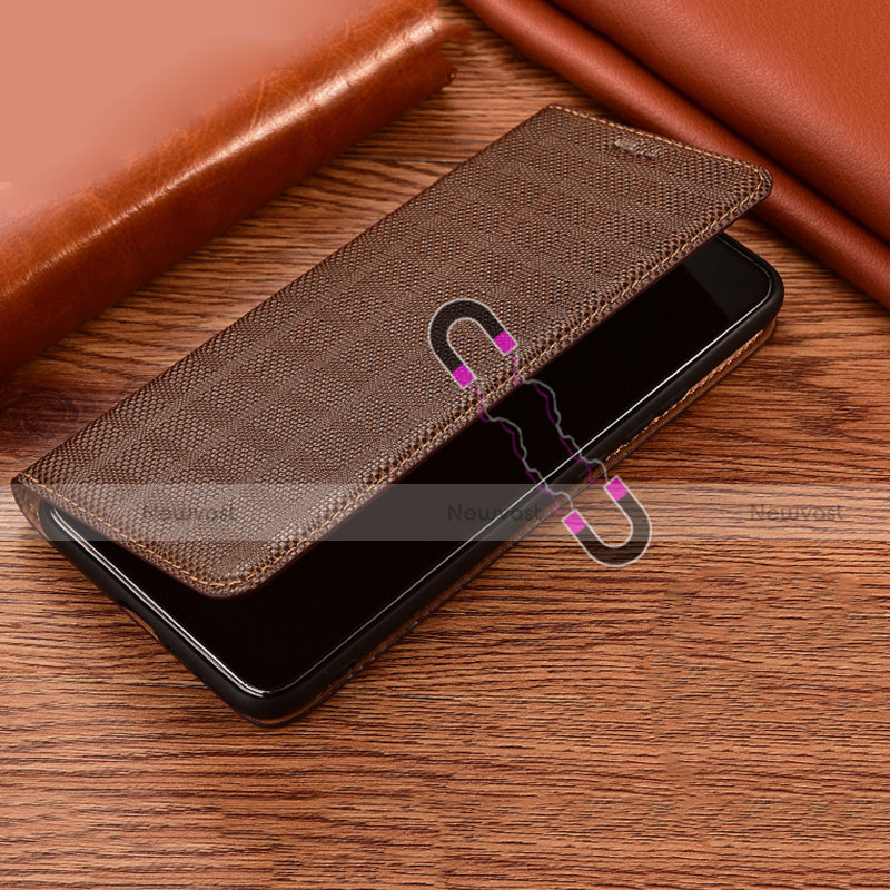 Leather Case Stands Flip Cover Holder H20P for Motorola Moto G42