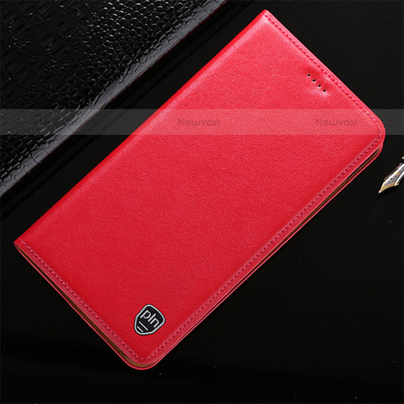 Leather Case Stands Flip Cover Holder H20P for Vivo iQOO 9 Pro 5G Red