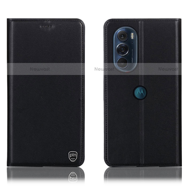 Leather Case Stands Flip Cover Holder H21P for Motorola Moto Edge 30 Pro 5G