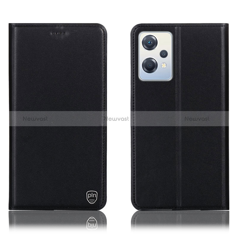 Leather Case Stands Flip Cover Holder H21P for Oppo K10X 5G Black