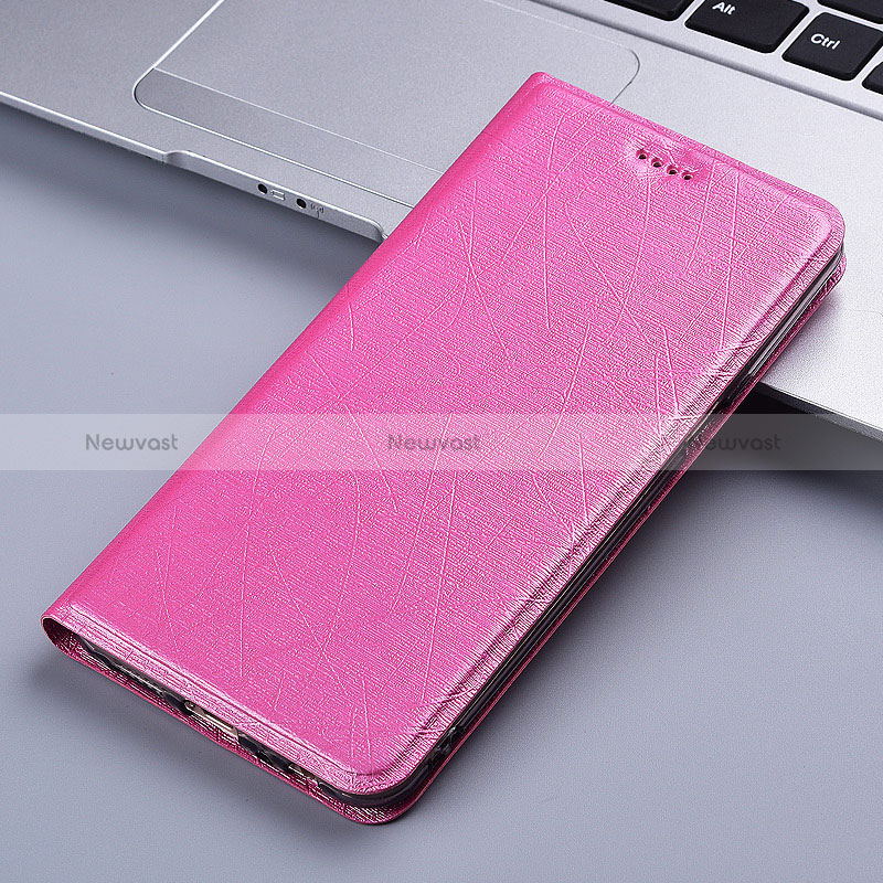 Leather Case Stands Flip Cover Holder H22P for Apple iPhone 11 Pro Pink