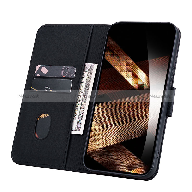 Leather Case Stands Flip Cover Holder HF1 for Apple iPhone 14