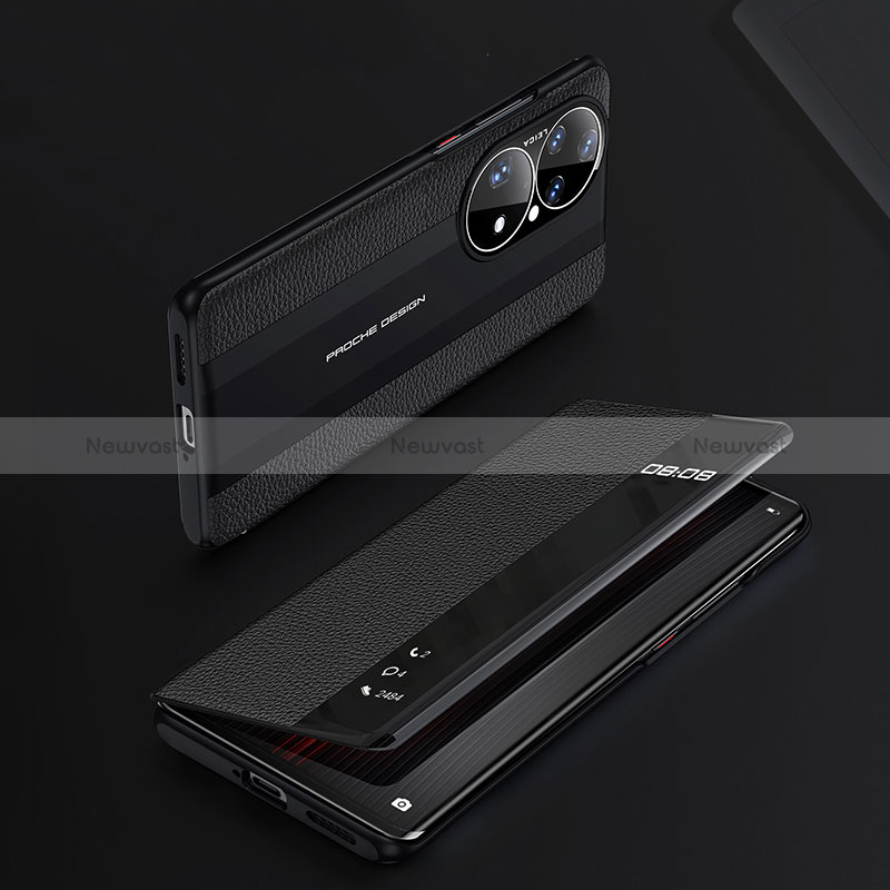 Leather Case Stands Flip Cover Holder JB3 for Huawei P50 Pro