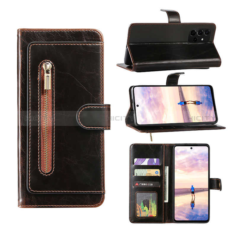 Leather Case Stands Flip Cover Holder JDK for Samsung Galaxy A72 5G