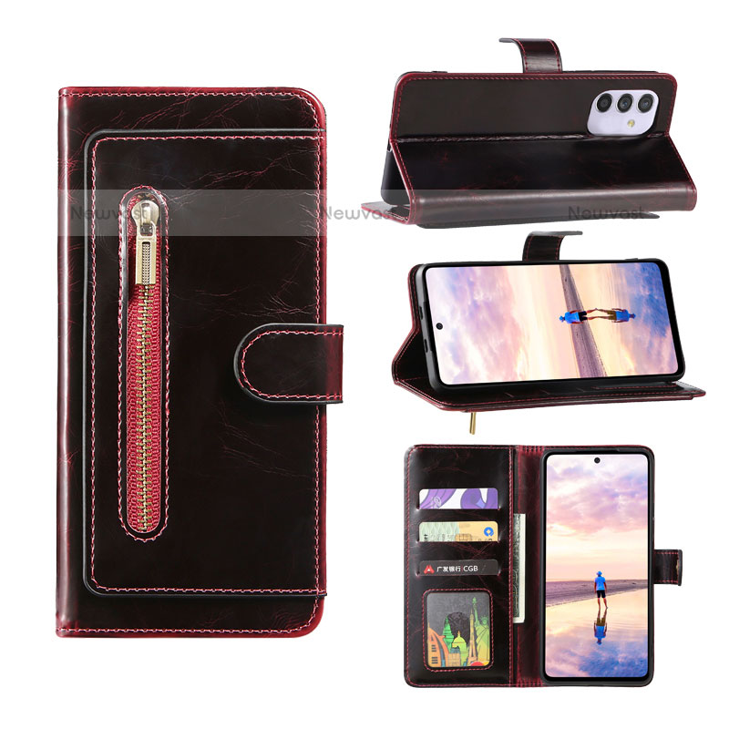 Leather Case Stands Flip Cover Holder JDK for Samsung Galaxy Quantum2 5G