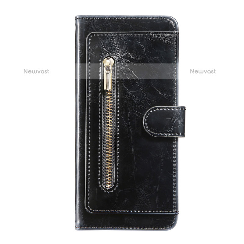 Leather Case Stands Flip Cover Holder JDK for Samsung Galaxy S20 5G Black