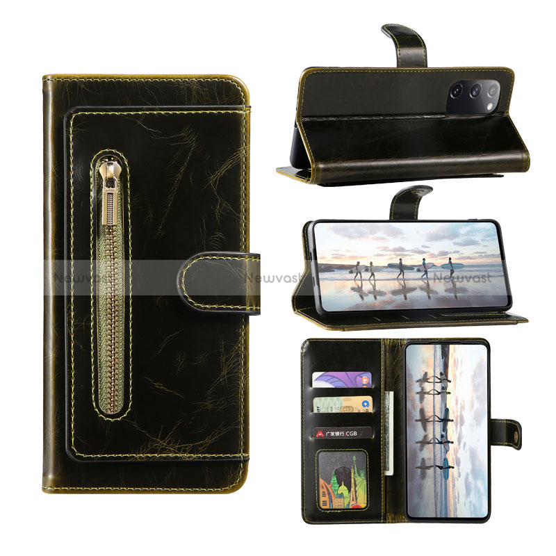 Leather Case Stands Flip Cover Holder JDK for Samsung Galaxy S20 FE 5G