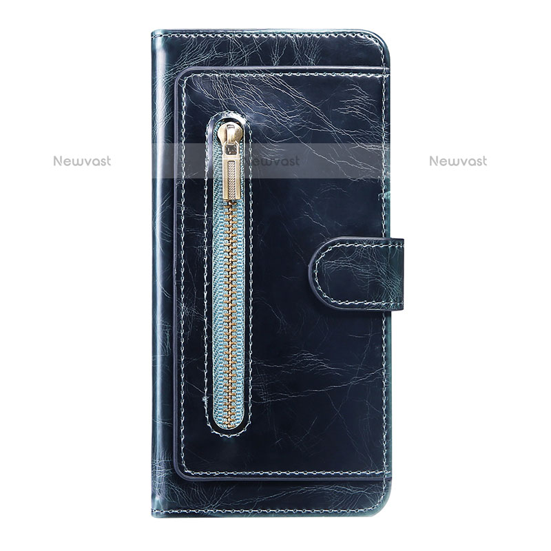 Leather Case Stands Flip Cover Holder JDK for Samsung Galaxy S20 Ultra 5G Blue