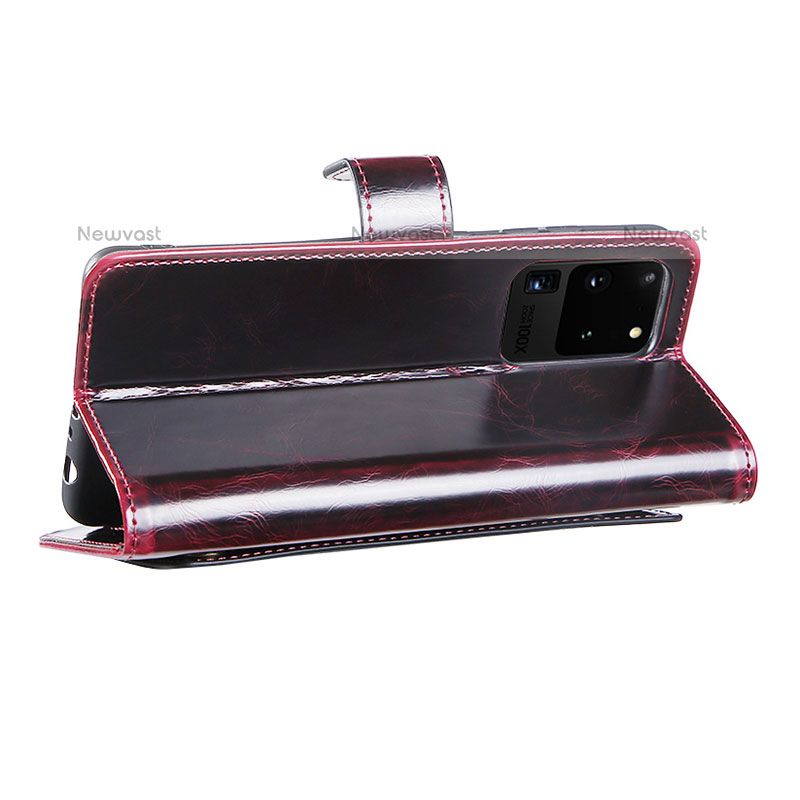 Leather Case Stands Flip Cover Holder JDK for Samsung Galaxy S20 Ultra
