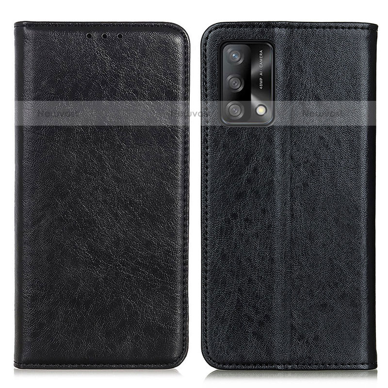 Leather Case Stands Flip Cover Holder K01Z for Oppo A74 4G