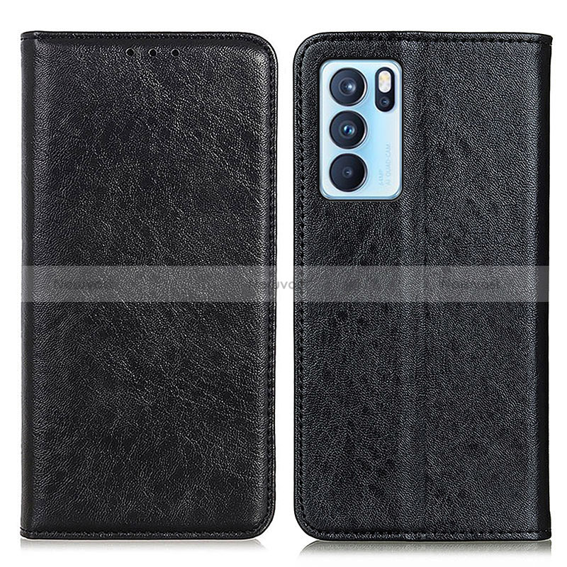 Leather Case Stands Flip Cover Holder K01Z for Oppo Reno6 Pro 5G India