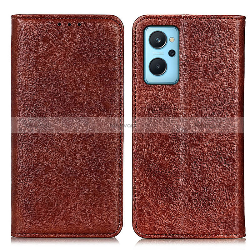 Leather Case Stands Flip Cover Holder K01Z for Realme 9i 4G