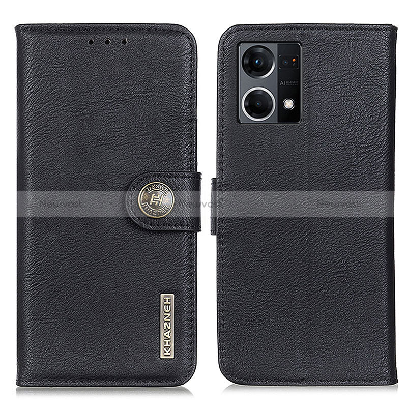 Leather Case Stands Flip Cover Holder K02Z for Oppo Reno7 4G