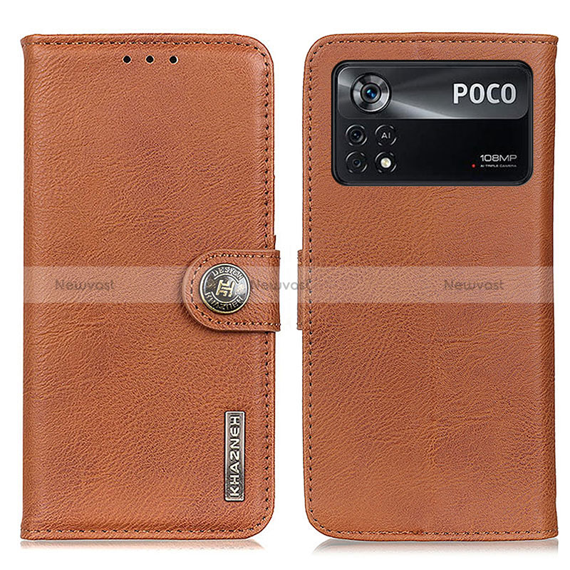 Leather Case Stands Flip Cover Holder K02Z for Xiaomi Redmi Note 11E Pro 5G