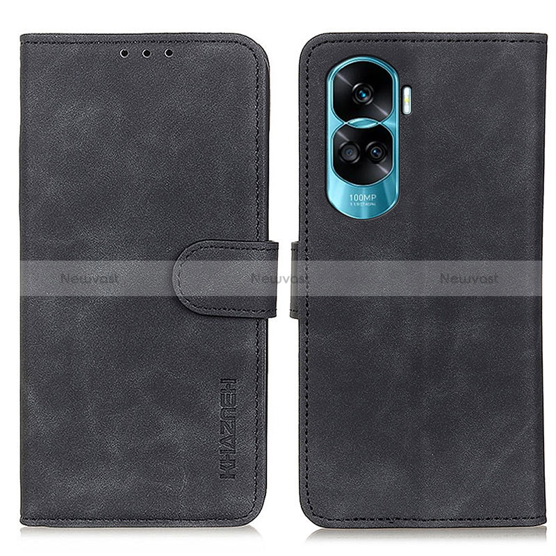Leather Case Stands Flip Cover Holder K03Z for Huawei Honor 90 Lite 5G