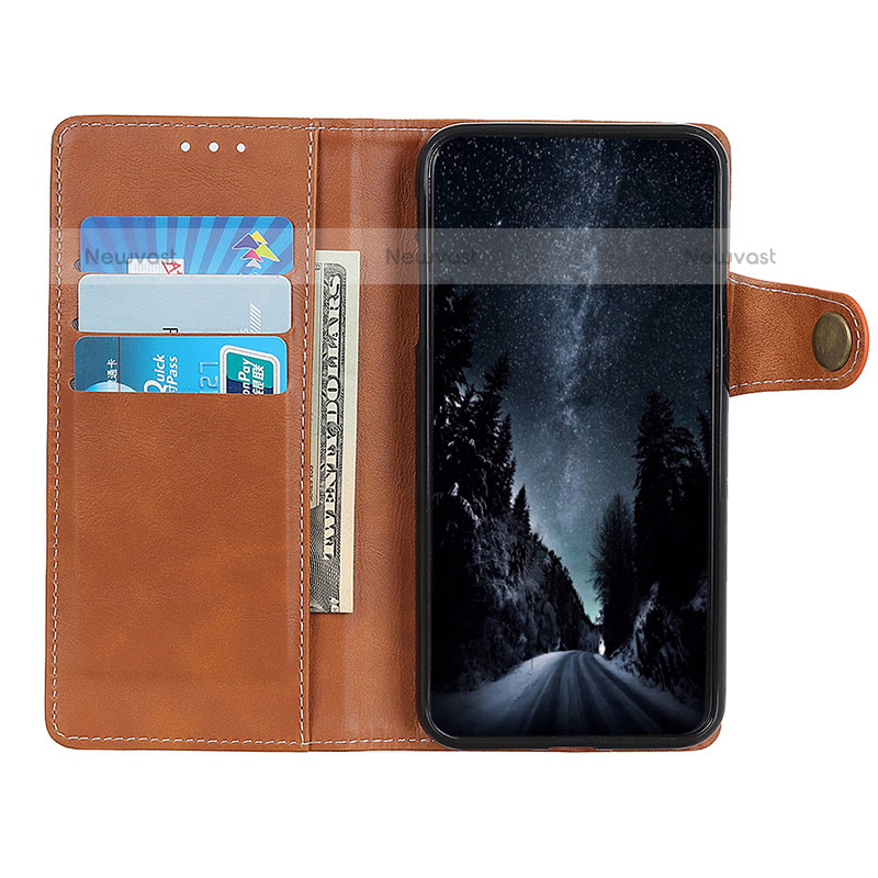 Leather Case Stands Flip Cover Holder K03Z for OnePlus Nord N200 5G