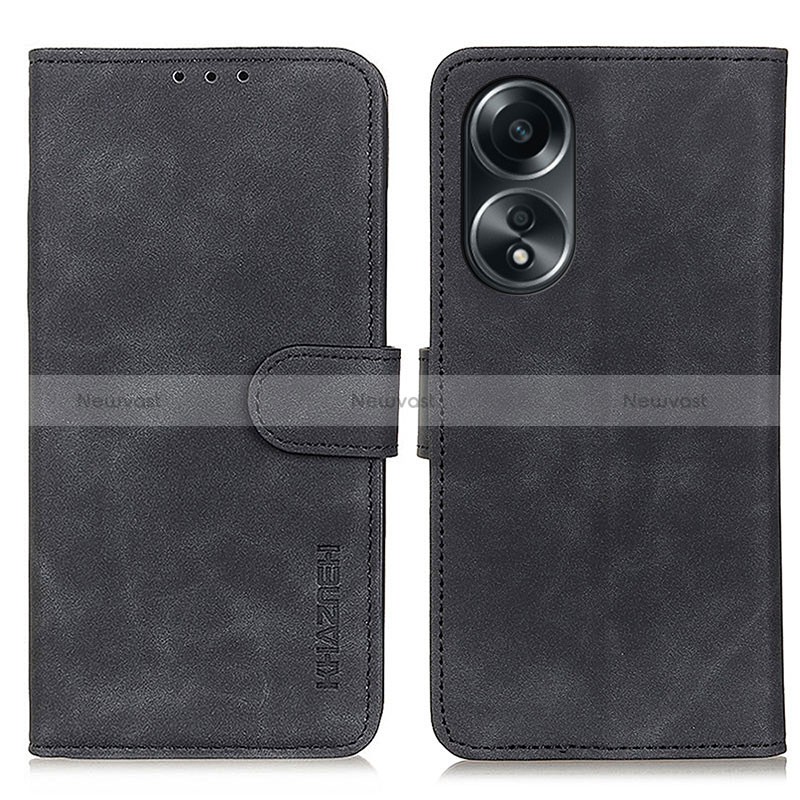 Leather Case Stands Flip Cover Holder K03Z for Oppo A78 5G