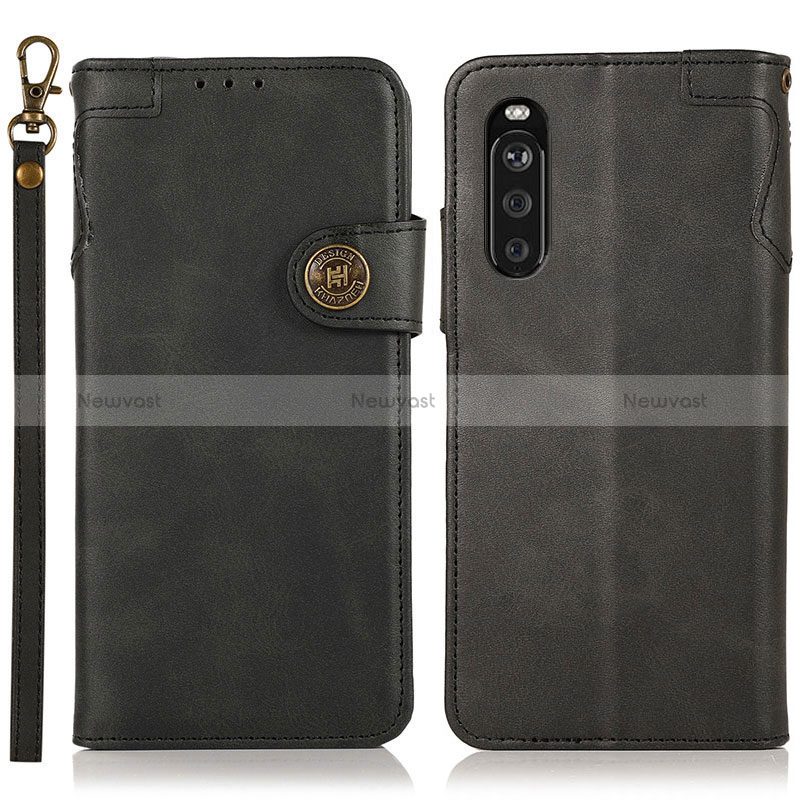 Leather Case Stands Flip Cover Holder K03Z for Sony Xperia 10 III