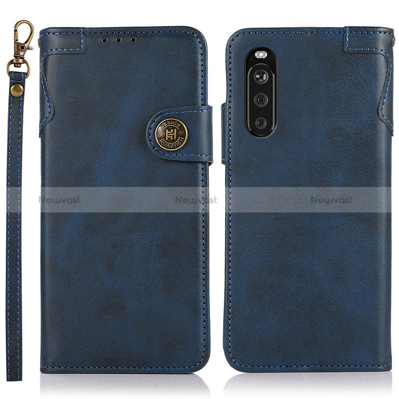 Leather Case Stands Flip Cover Holder K03Z for Sony Xperia 10 III