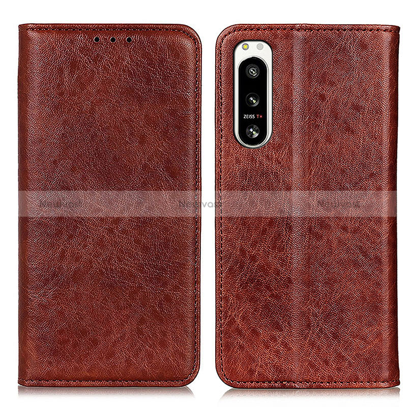 Leather Case Stands Flip Cover Holder K03Z for Sony Xperia 5 IV