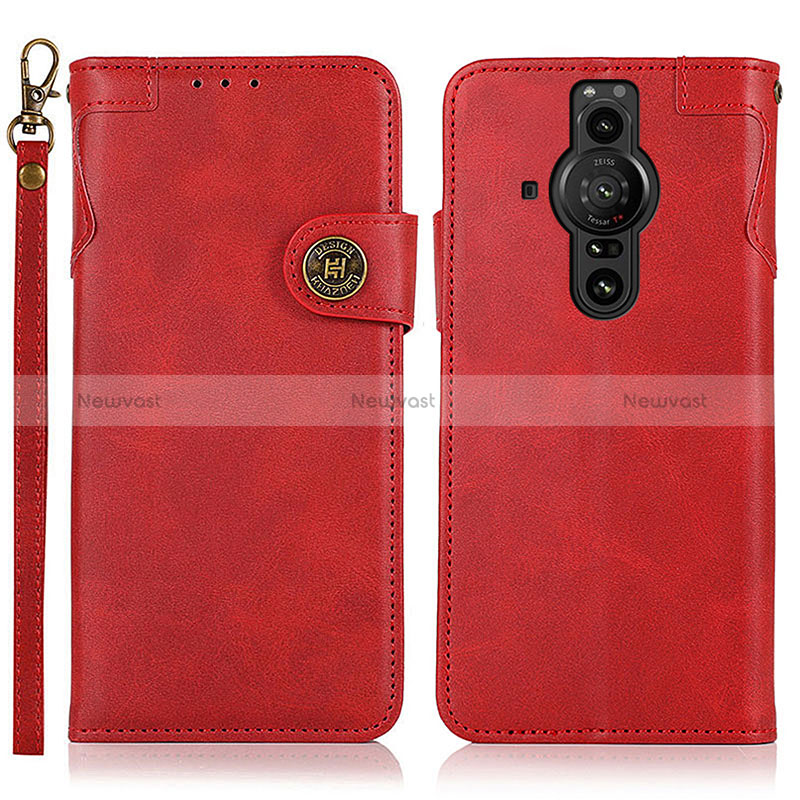 Leather Case Stands Flip Cover Holder K03Z for Sony Xperia PRO-I