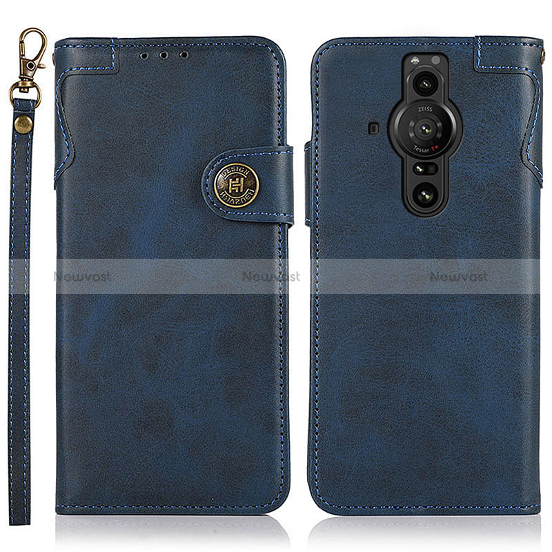 Leather Case Stands Flip Cover Holder K03Z for Sony Xperia PRO-I