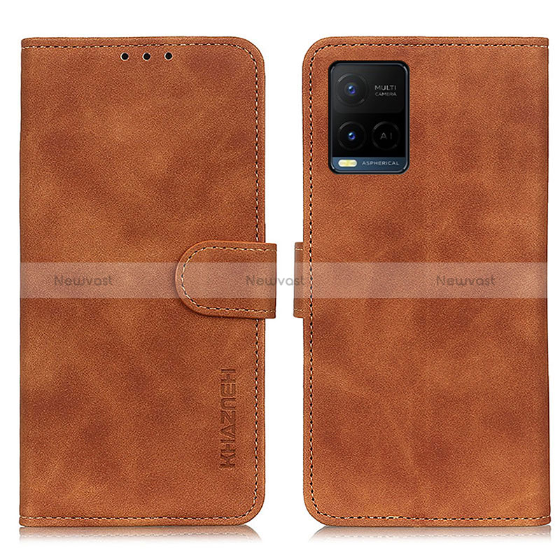 Leather Case Stands Flip Cover Holder K03Z for Vivo Y32 4G