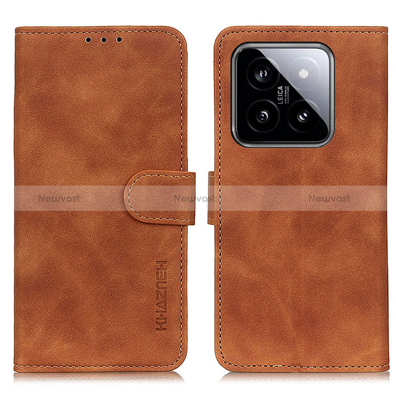 Leather Case Stands Flip Cover Holder K03Z for Xiaomi Mi 14 Pro 5G