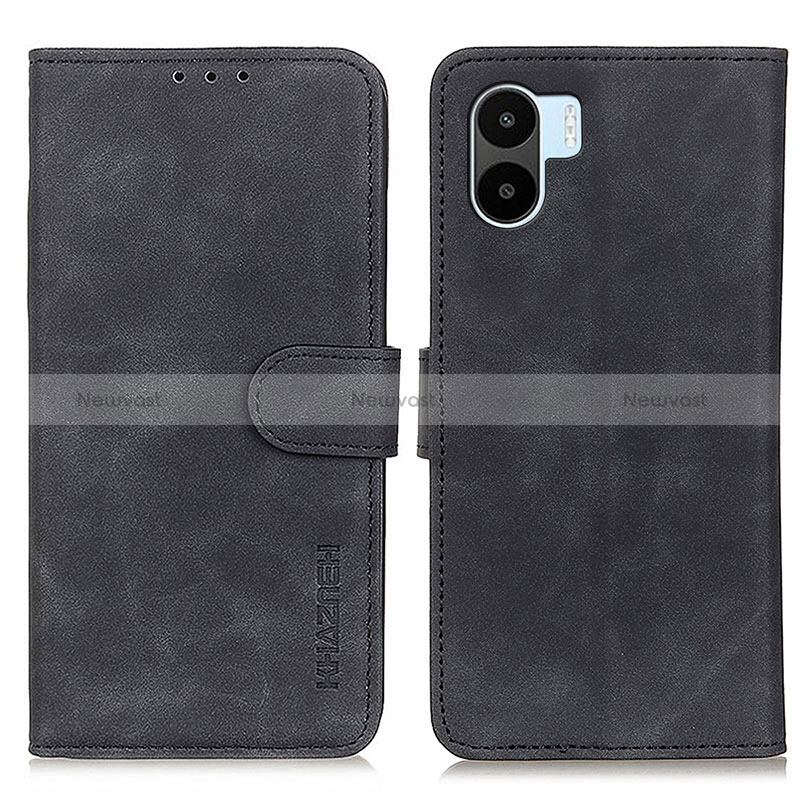 Leather Case Stands Flip Cover Holder K03Z for Xiaomi Redmi A1 Black