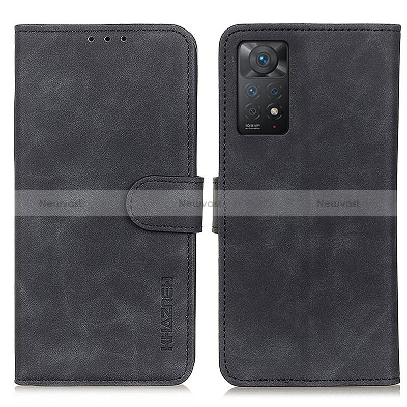 Leather Case Stands Flip Cover Holder K03Z for Xiaomi Redmi Note 11 Pro 4G
