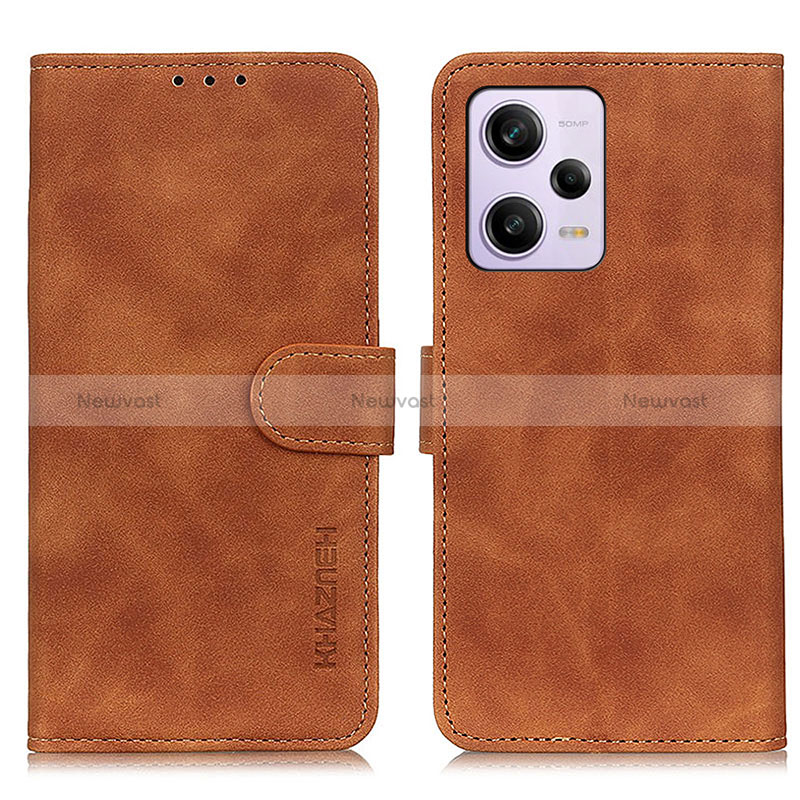 Leather Case Stands Flip Cover Holder K03Z for Xiaomi Redmi Note 12 Pro 5G