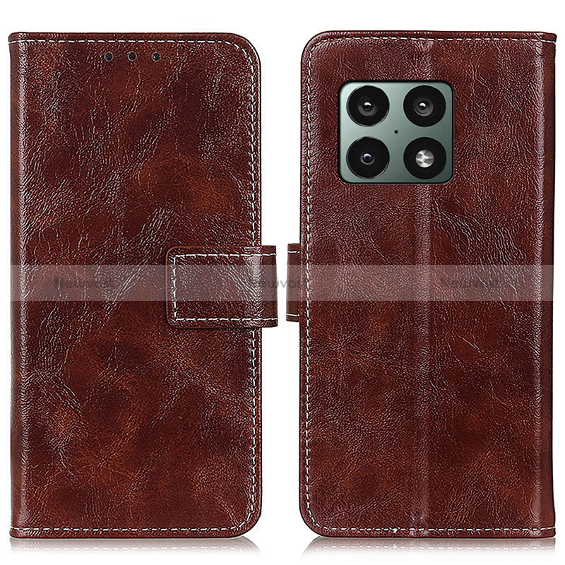 Leather Case Stands Flip Cover Holder K04Z for OnePlus 10 Pro 5G