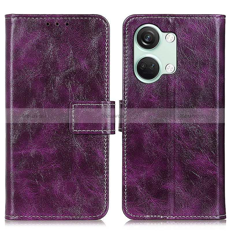 Leather Case Stands Flip Cover Holder K04Z for OnePlus Ace 2V 5G