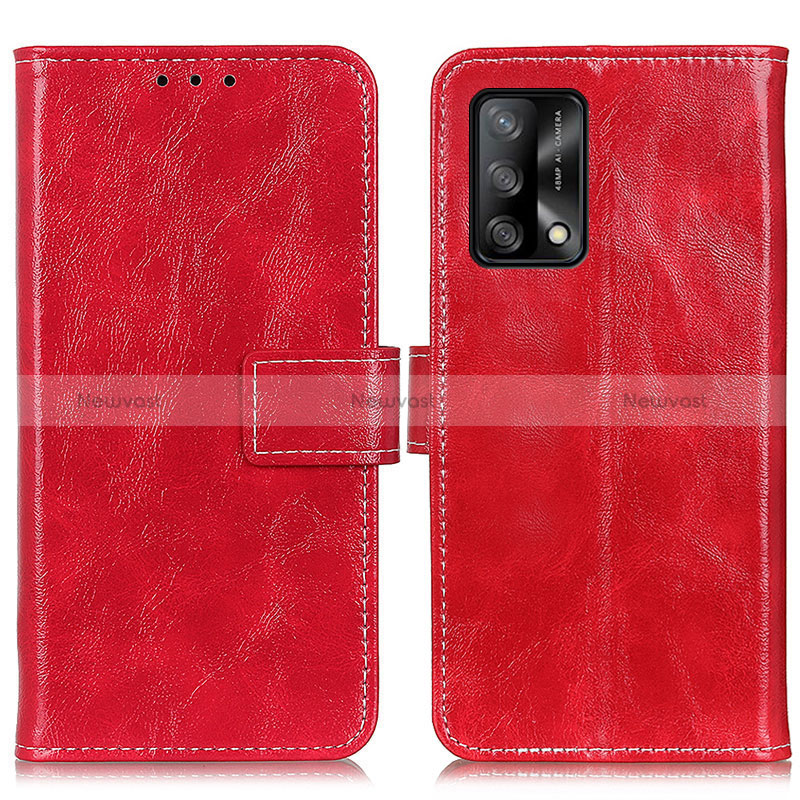 Leather Case Stands Flip Cover Holder K04Z for Oppo A95 4G