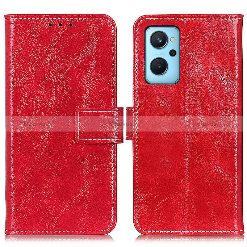 Leather Case Stands Flip Cover Holder K04Z for Oppo A96 4G