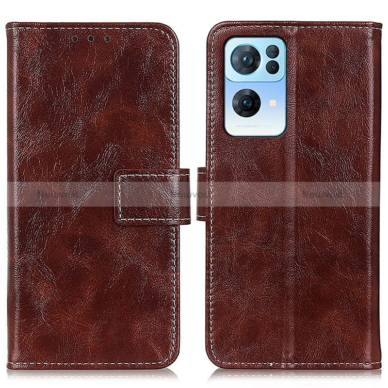 Leather Case Stands Flip Cover Holder K04Z for Oppo Reno7 Pro 5G