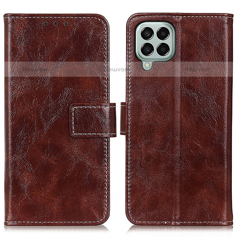 Leather Case Stands Flip Cover Holder K04Z for Samsung Galaxy M33 5G