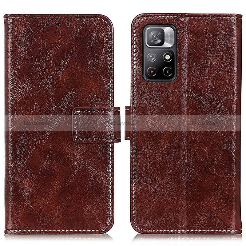 Leather Case Stands Flip Cover Holder K04Z for Xiaomi Redmi Note 11S 5G