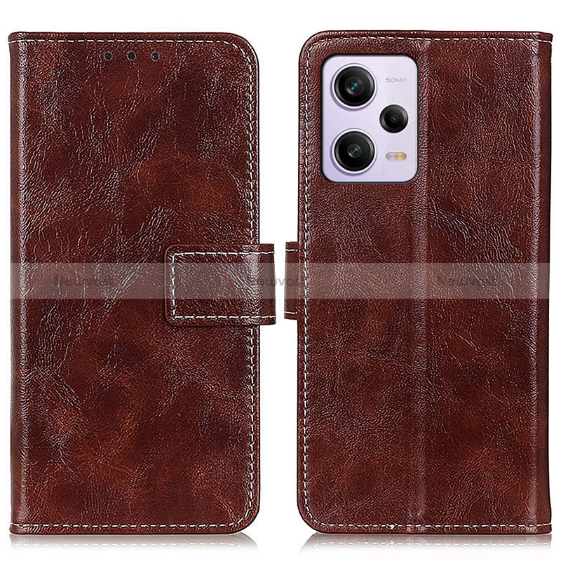 Leather Case Stands Flip Cover Holder K04Z for Xiaomi Redmi Note 12 Pro 5G