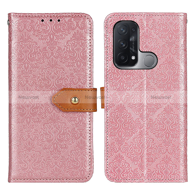 Leather Case Stands Flip Cover Holder K05Z for Oppo Reno5 A