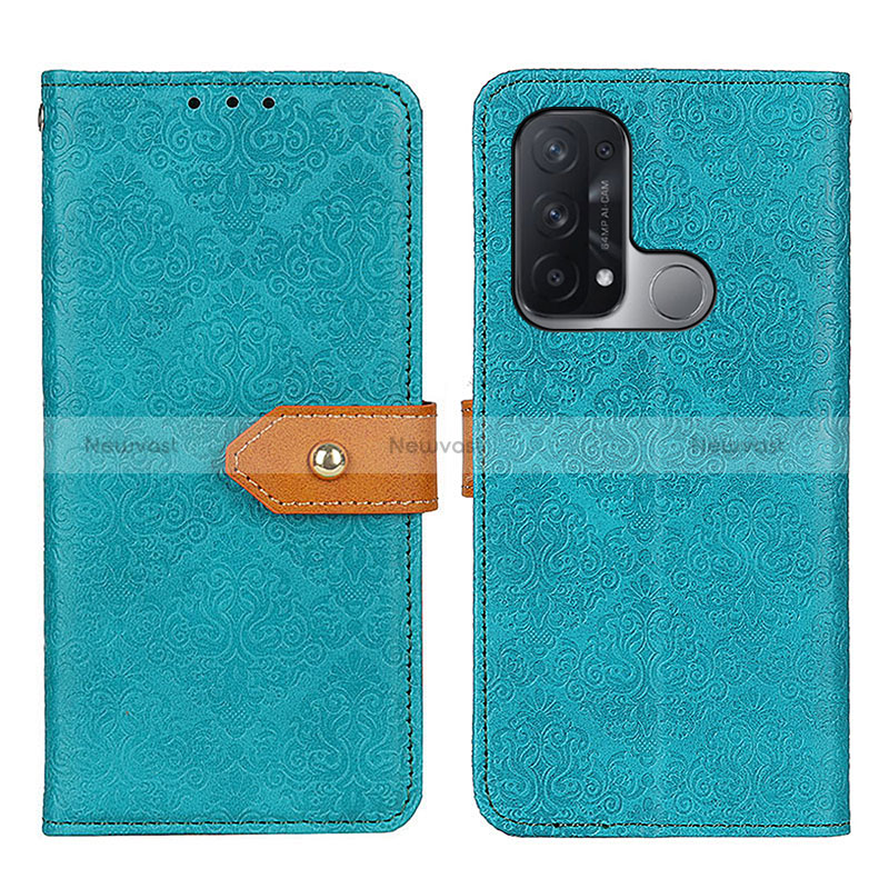 Leather Case Stands Flip Cover Holder K05Z for Oppo Reno5 A